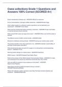 Cwea collections Grade 1 Questions and Answers 100&percnt; Correct &lpar;SCORED A&plus;&rpar;