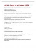 4A1X1 - Seven Level, Volume 2 CDC Exam All Possible Questions and Answers with complete solution