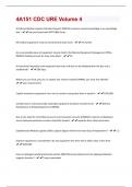 4A151 CDC URE Volume 4  Exam Questions And Answers Already Graded A+
