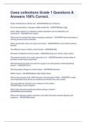 Cwea collections Grade 1 Questions & Answers 100&percnt; Correct&period;