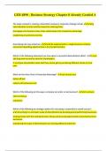 GEB 4890 - Business Strategy Chapter 8  Questions with Correct Answers Already Graded A&plus;