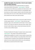 GLOBUS Simulation Test Questions Solved Latest Update 2023 &lpar;Verified Solutions&rpar;