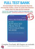 Test Bank for Psychotherapy for the Advanced Practice Psychiatric Nurse: A How To Guide for Evidence Based Practice 3rd Edition Wheeler | 9780826193797 | All Chapters with Answers and Rationals