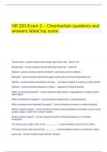  NR 283 Exam 2 – Chamberlain questions and answers latest top score.