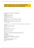 ADEX OSCE 2023&sol;2024 QUESTIONS AND ANSWERS 100&percnt; VERIFIED
