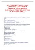 ALL FIREFIGHTER 2 EXAM&comma; 100  QUESTIONS AND CORRECT  DETAILED ANSWERS WITH  RATIONALES &lpar;VERIFIED ANSWERS&rpar;  &vert;ALREADY GRADED A&plus;
