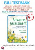 Test Bank for Advanced Assessment 4th Edition Interpreting Findings and Formulating Differential Diagnoses By Mary Jo Goolsby; Laurie Grubbs | 9780803668942 | 2018-2019 |Chapter 1-22 | All Chapters with Answers and Rationals