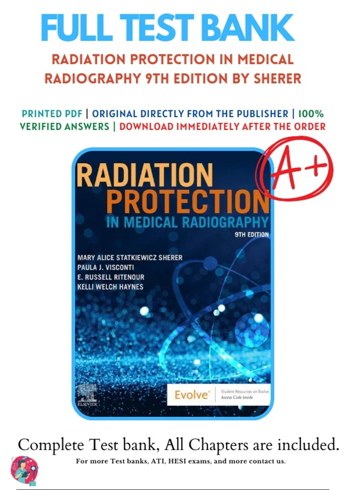 Test Bank For Radiation Protection in Medical Radiography 9th Edition