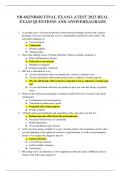 NR 602&sol;NR602 FINAL EXAM LATEST 2023 REAL EXAM QUESTIONS AND ANSWERS&vert;AGRADE 1&period; A sexually active 18-years old presents with postcoital spotting&comma; dysuria and a yellow discharge&period; On exam you find her cervix is erythematous and bleeds with contact&period; The most l