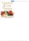 Nutrition and Diet Therapy 11th Edition by Ruth Roth - Test bank