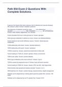 Path 854 Exam 2 Questions With Complete Solutions&period;