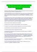 Florida Chiropractic Jurisprudence Exam Questions And Complete Solutions
