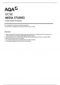 AQA GCSE MEDIA STUDIES Close Study Products  2023