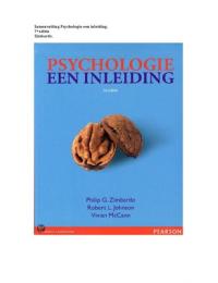 Samenvatting boek: Psychologie een inleiding