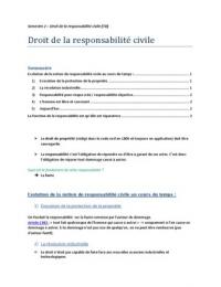 Intro - Droit de la responsabilité civile