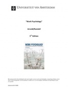 Organisation Psychology. 'Work Psychology'. Arnold & Randall