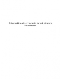 Internationale economie in het nieuws - Paul van der Cingel