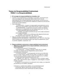 Tema 1. Responsabilidad contractual e incumplimiento del contrato