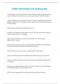 C468 Informatics OA study guide