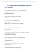 C170 Performance Assessment QUESTION AND ANSWER