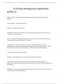 C170 Data Management Application RATED A&plus;