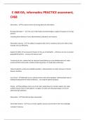 C 468 OA&comma; informatics PRACTICE assesment&comma; C468
