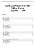 Test Bank Primary Care 6th Edition Buttaro Chapters 171-180