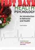 Test Bank For health psychology an introduction to behavior and health