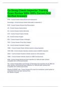  Ca Smog Check Inspector Training Exam Review With 100&percnt; Correct And Verified Answers