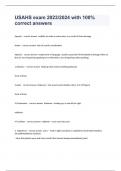 USAHS exam 2023&sol;2024 with 100&percnt; correct answers