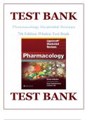 Test Bank For Lippincott Illustrated Reviews: Pharmacology 7th Edition by Karen Whalen||ISBN NO:10,149638413X||ISBN NO:13,9781496384133||Chapter 1-48||Complete Guide.
