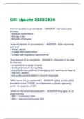 GRI Update  exam questions and correct answers 2023/2024