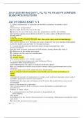 2019-2020 RN Hesi Exit V1, V2, V3, V4, V5 and V8 COMPLETE EXAMS WITH SOLUTIONS