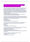  AHA PALS Practice Exam With 100&percnt; Correct And Verified Answers