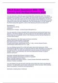 PALS Exam Questions With 100&percnt; Correct And Verified Answers 2024
