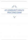 ATI COMMUNITY HEALTH  PROCTORED EXAM