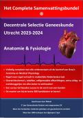 Complete Samenvattingsbundel Decentrale Selectie Geneeskunde 2024: Anatomie en Fysiologie