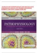 TESTBANK FOR PATHOPHYSIOLOGY THE BIOLOGIC BASIS FOR DISEASE IN ADULTS AND CHILDREN 8TH EDITION KATHRYN L&period; MCCANCE &sol; Complete GUIDE 2022