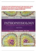 TESTBANK FOR PATHOPHYSIOLOGY THE BIOLOGIC BASIS FOR DISEASE IN ADULTS AND CHILDREN 8TH EDITION KATHRYN L. MCCANCE / Complete GUIDE 2022