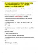 ATI PHARMACOLOGY PROCTORED REVIEW WITH OPTIONS OF 98QUESTIONS AND ANSWERS UPDATED 2023&sol;2024 GRADED A&plus;