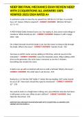 NEIEP 800 FINAL MECHANICS EXAM REVIEW-NEIEP WITH 213QUESTIONS ALL ANSWERS 100&percnt; VERIFIED 2023&sol;2024 RATED A&plus;