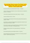 Cosmetology Hawaii License Test Study Guide &vert; 600&plus; Questions with 100&percnt; Correct Answers &vert; Verified &vert; Latest Update 2024 &vert; 51 Pages