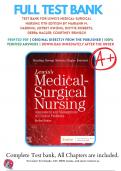 Test Bank For Lewiss Medical Surgical Nursing 11th Edition Harding | 9780323551496 | All Chapters with Answers and Rationals