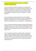 Dosage Calculation PN Nursing Care of children Questions And Answers