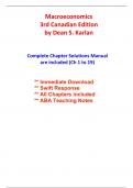 Solutions for Macroeconomics, 3rd Canadian Edition Karlan (All Chapters included)