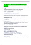 PN1 Exam 1 Questions with 100&percnt; Correct Answers 