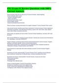 PN1 Exam &num;1 Review Questions with 100&percnt; Correct Answers 