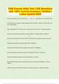 CNA Kansas State Test &vert; 530 Questions with 100&percnt; Correct Answers &vert; Verified &vert; Latest Update 2024 &vert; 57 Pages