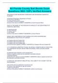 All Florida County Bail Bonds Exam Questions With 100&percnt; Verified Answers