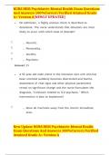 NURS HESI Psychiatric-Mental Health Exam Questions And Answers 100&percnt;Correct&sol;Verified Attained Grade A&plus; Version A&lbrack;NEWLY UPDATED&rsqb;